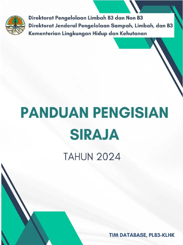 Panduan Pengisian SIRAJA 2024 | PDF