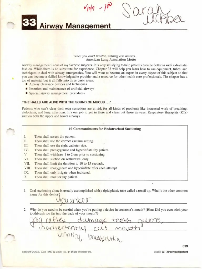 33 Airway Management | PDF | Clinical Medicine | Respiratory System
