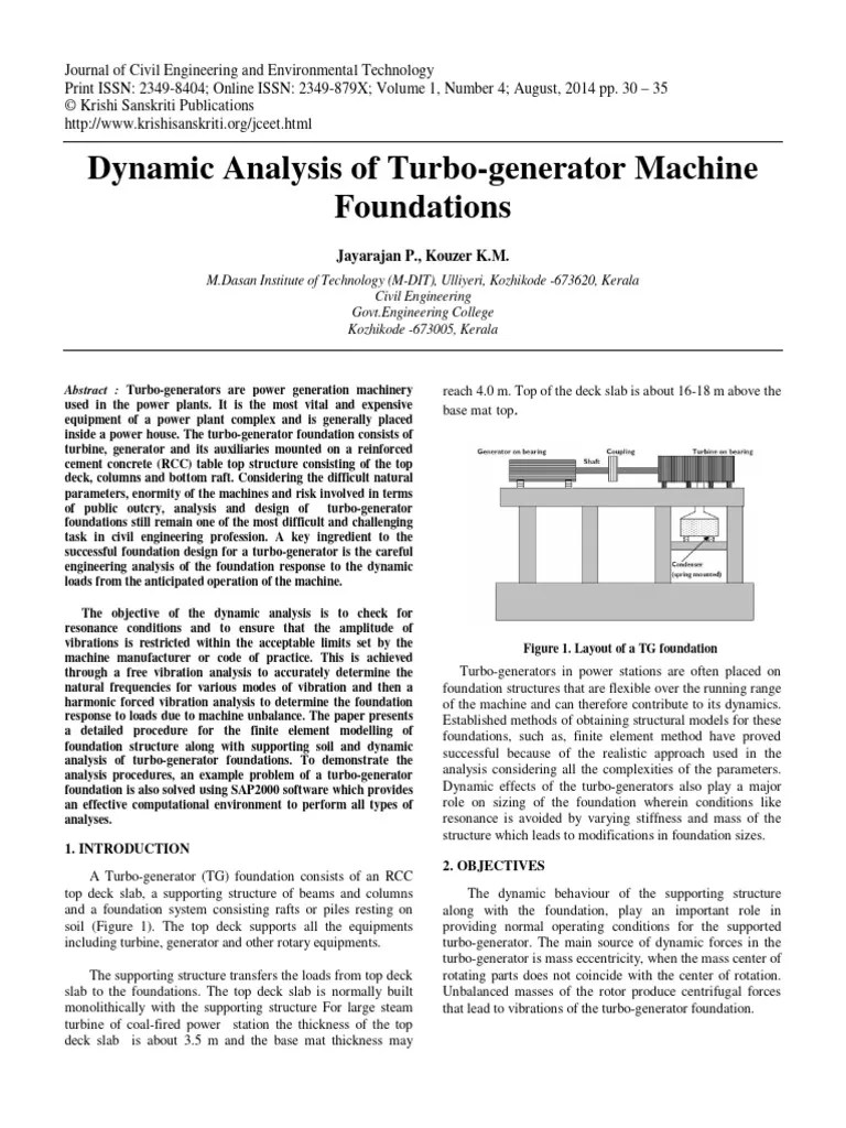 Dynamic_Analysis_of_Turbo_generator_Mach | PDF | Beam (Structure) | Bending
