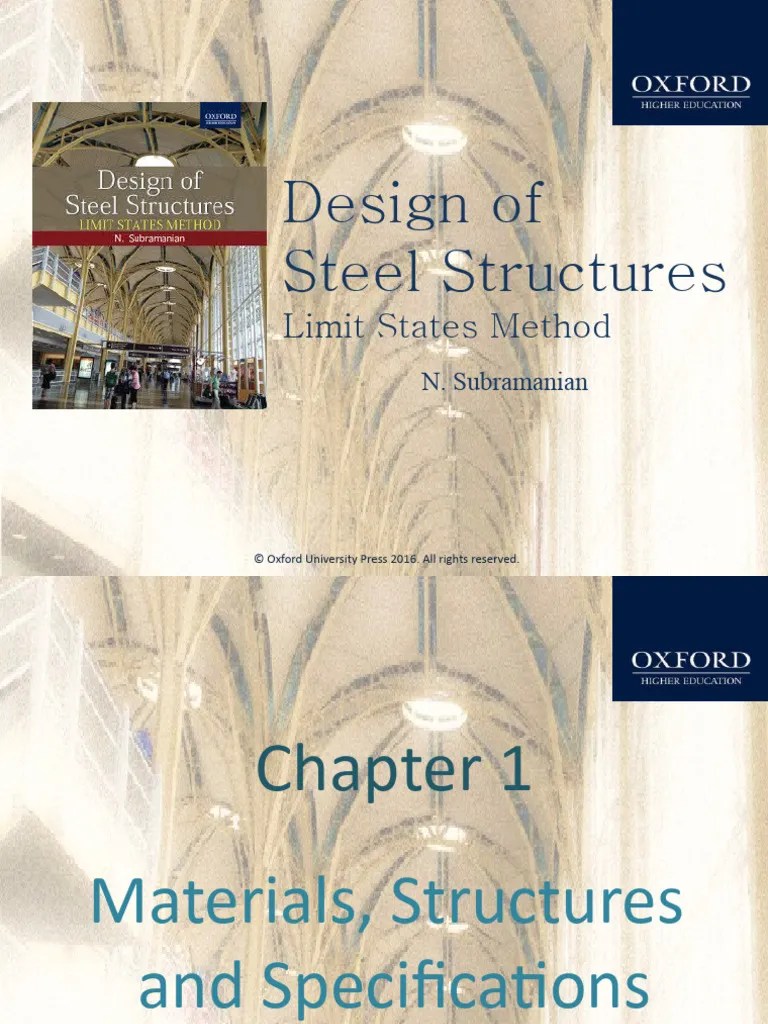 Design Of Steel Structures PPT Chapter 1 | PDF | Stainless Steel | Steel