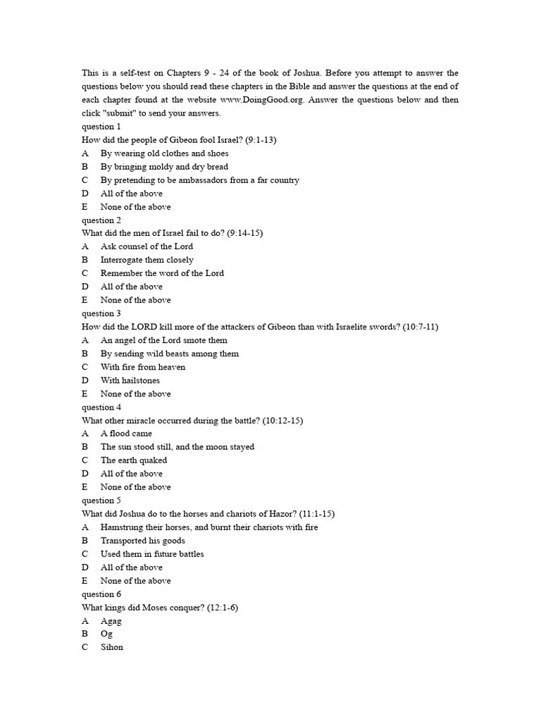 Joshua 3 | Download Free PDF | Joshua | Old Testament Books