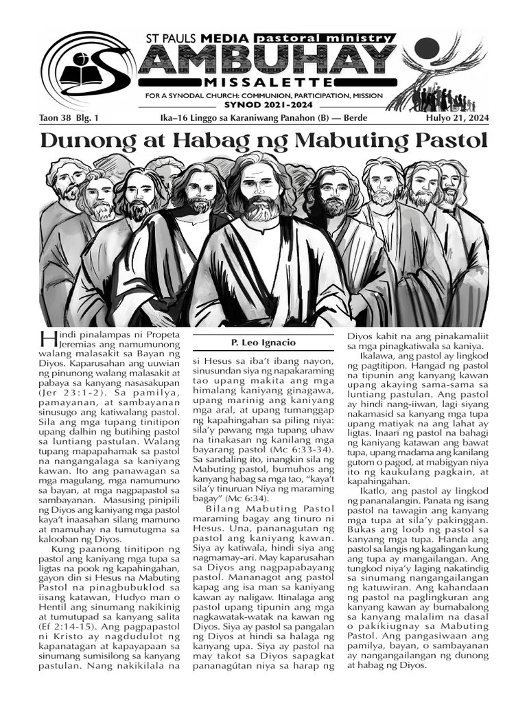 Hulyo 21, 2024 - Ika-16 Linggo Sa Karaniwang Panahon | PDF