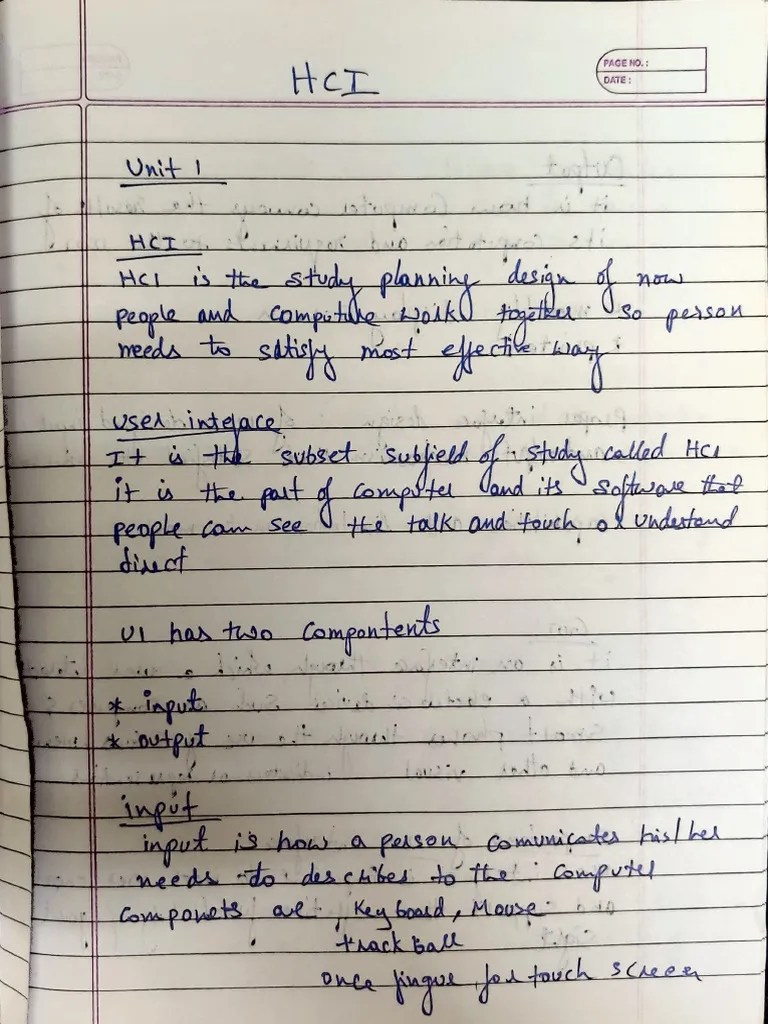 Hci Notes Unit 1 | PDF