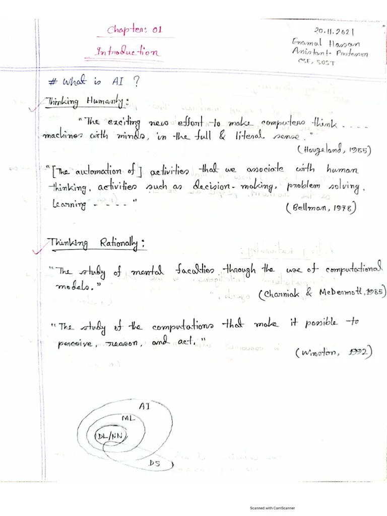 Artificial Intelligence Note CSE701 | PDF