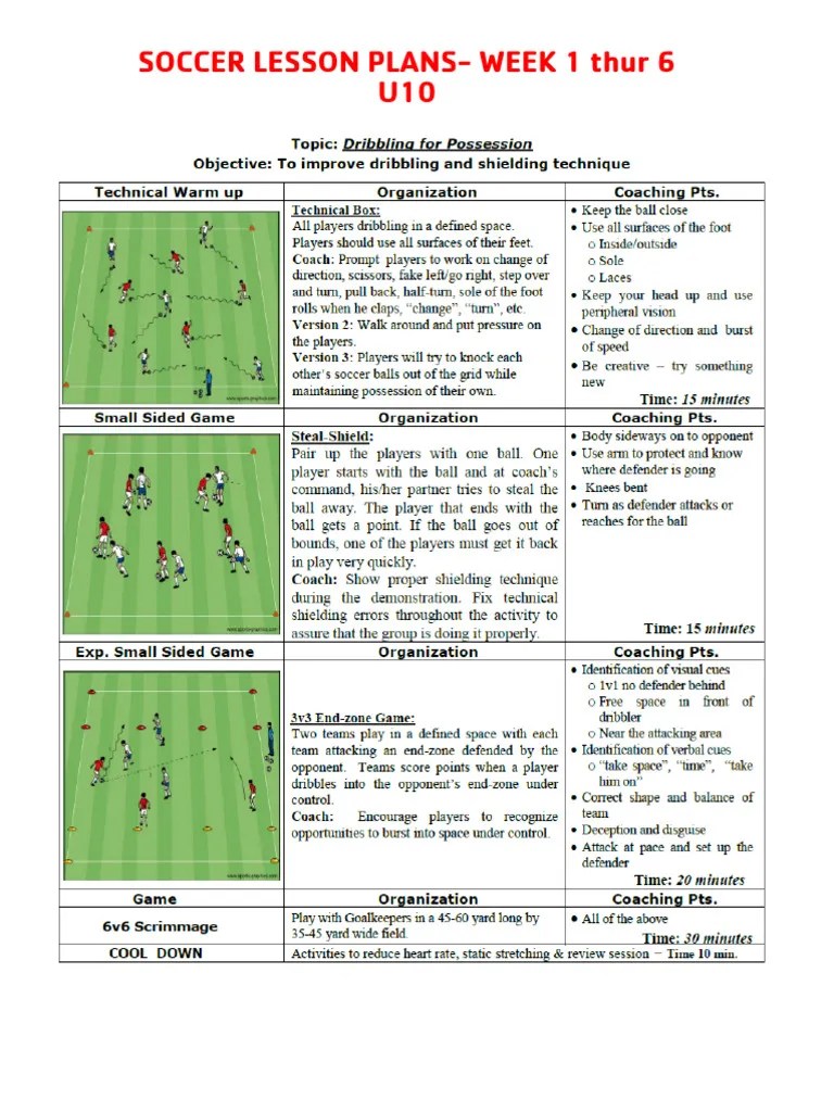 Soccer Practice Plan 3rd 4th | PDF