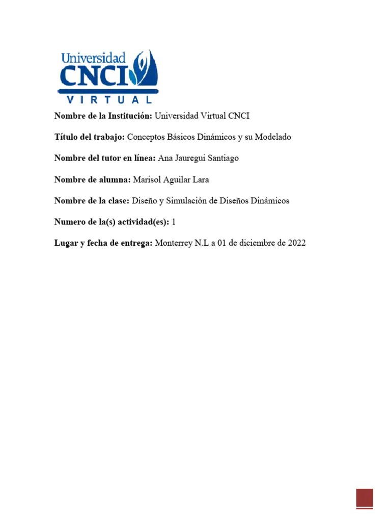ACT 1 Diseño Y Simulación De Sistemas Dinámicos | Descargar Gratis PDF | Sistema | Hora
