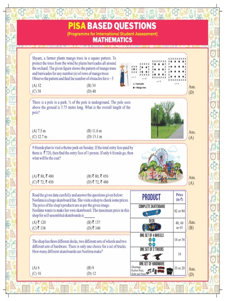 PISA Based Questions | PDF