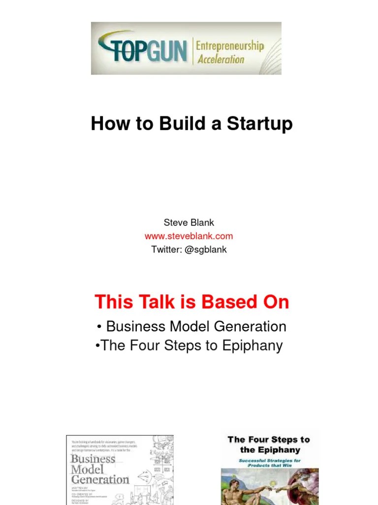 How To Build A Startup By Stanford University | PDF | Lean Startup ...