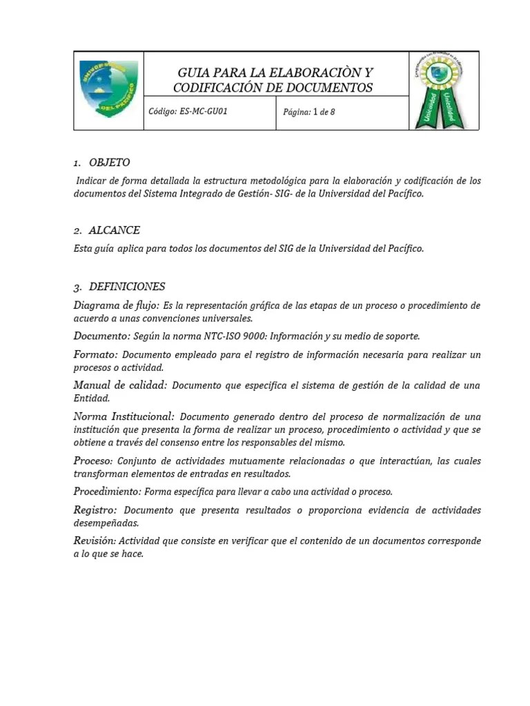 Guia Para Elaboracion Y Codificacion De Documentos | PDF | Sistema De Información Geográfica ...