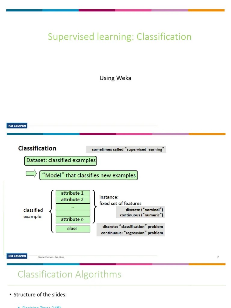 Business Intelligence DM2 WEKA Classification | Download Free PDF ...