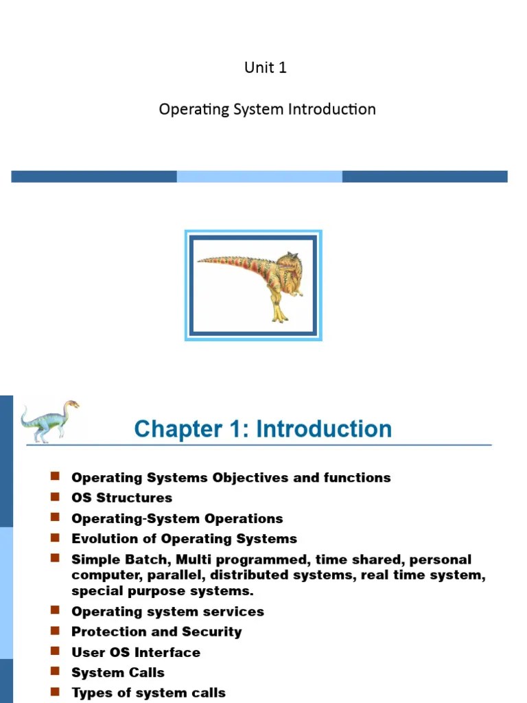 Unit 1 | PDF | Kernel (Operating System) | Operating System