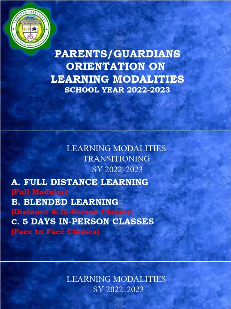 Parents Orientation Sy 2022 2023 | PDF