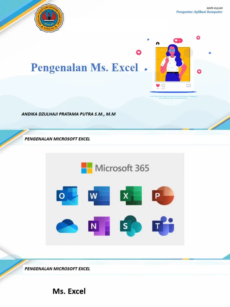Pertemuan 5 - Pengenalan Excel Dan Fungsi Dasar Ms - Excel REV | PDF