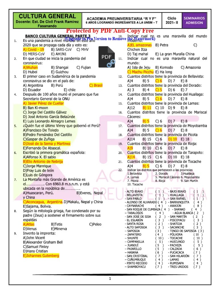 Cultura General | PDF