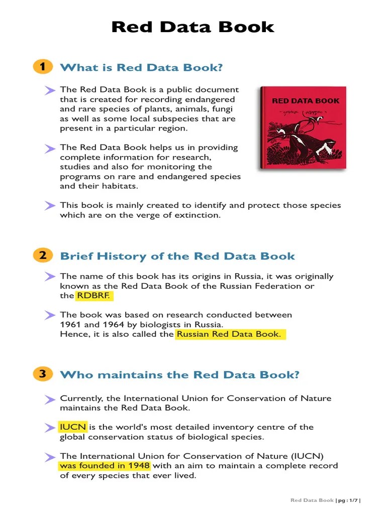Red Data Book | PDF | Endangered Species | Extinction