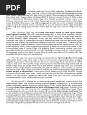 Sungai merupakan sumber utama kehidupan jika kita lihat pada sejarah ketamadunan di mesir apabila sungai nil menjadi sumber ekonomi, jalan pengangkutan dan . Kepentingan Sunga1 Pdf
