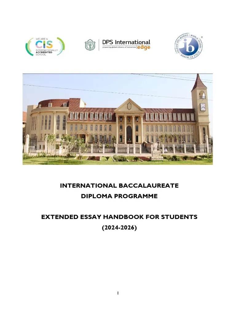 DPSI EE Handbook 2024-2026 | PDF | Cognition