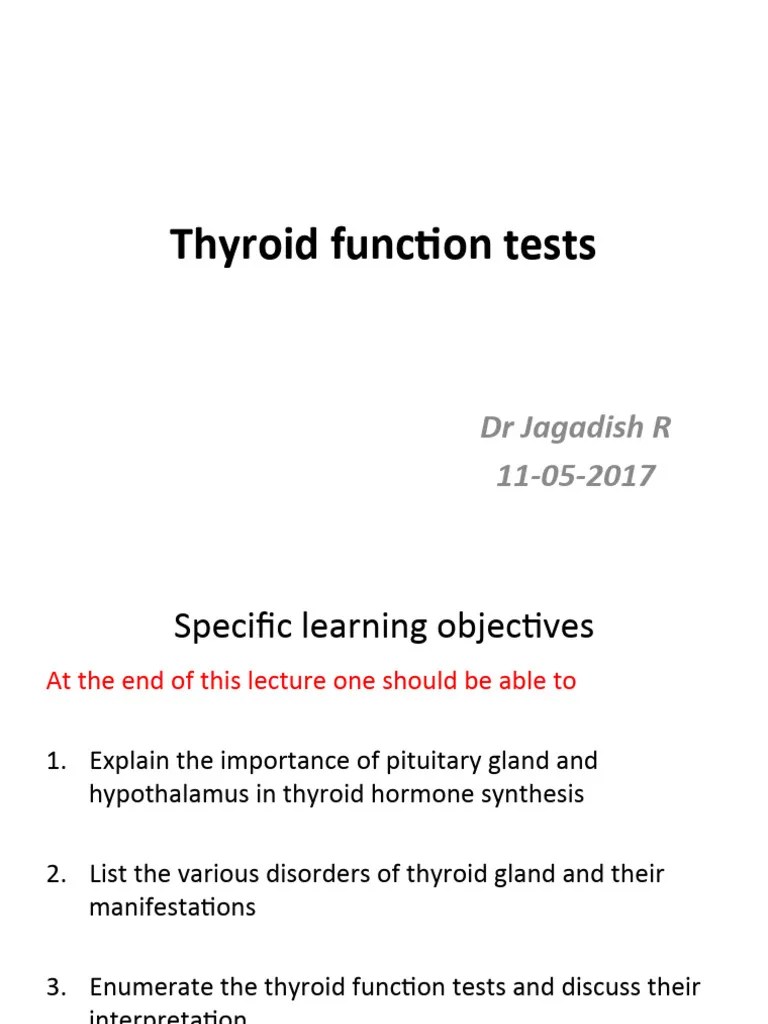 Thyroid Function Tests-27851 | PDF | Thyroid | Thyroid Stimulating Hormone