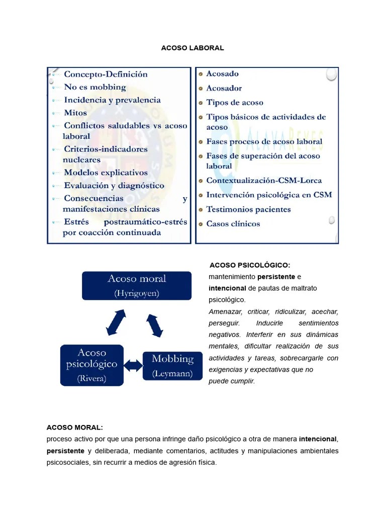 Acoso Laboral | PDF | Intimidación | Acoso Sexual
