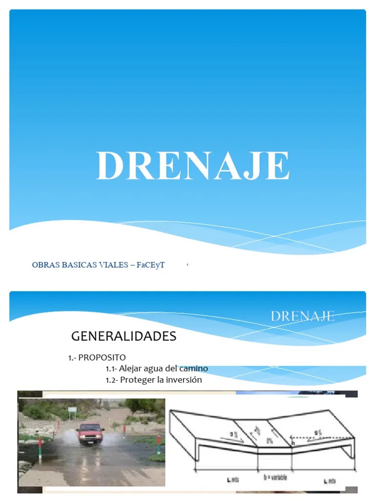 Drenaje Completo | Descargar Gratis PDF | Neumático | Erosión