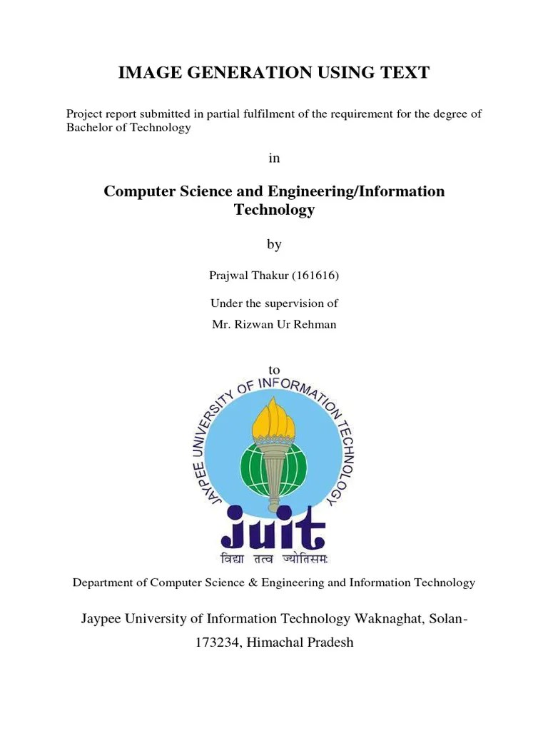 Image Generation Using Text | PDF | Deep Learning | Artificial Neural ...
