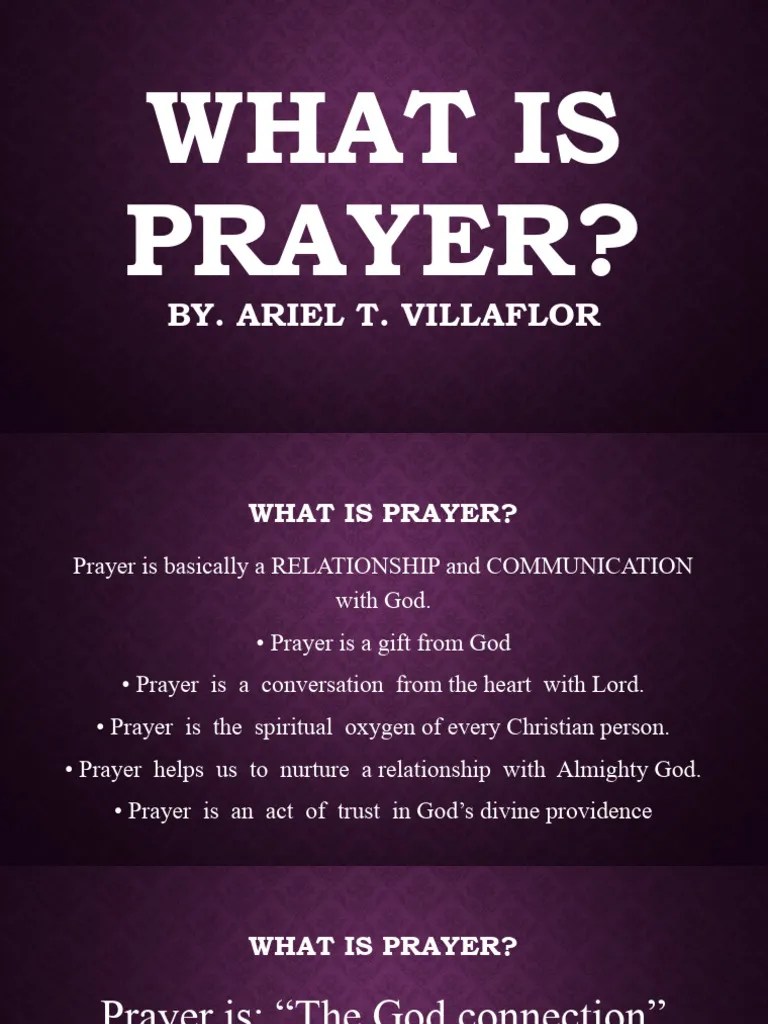 2-What Is Prayer | PDF | Christian Meditation | Prayer