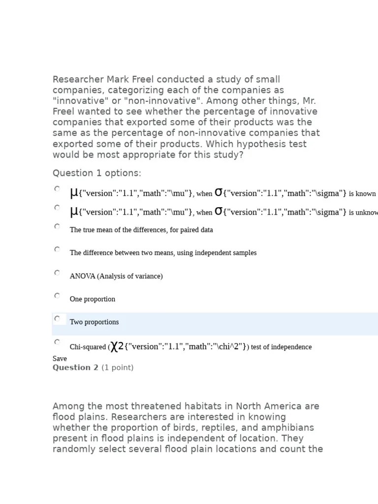 Exam 3 Math 221A | PDF | Type I And Type Ii Errors | Chi Squared Distribution