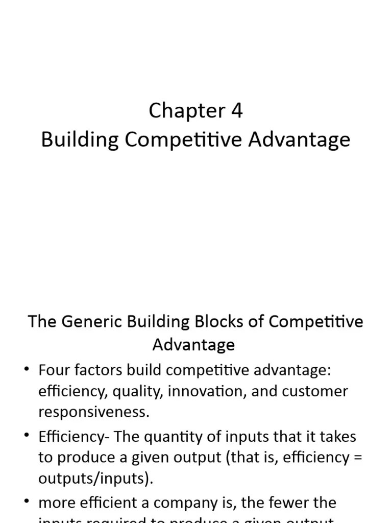 Building Competitive Advantage | PDF | Walmart | Competitive Advantage
