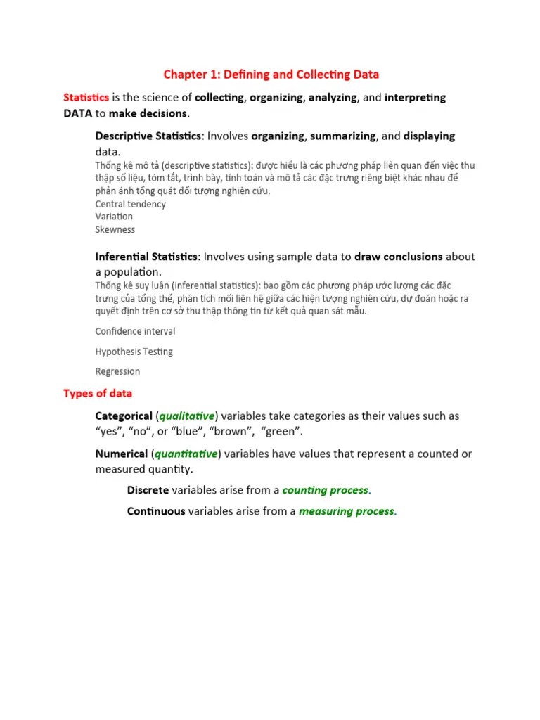 Chapter 1 | PDF | Quartile | Probability Theory
