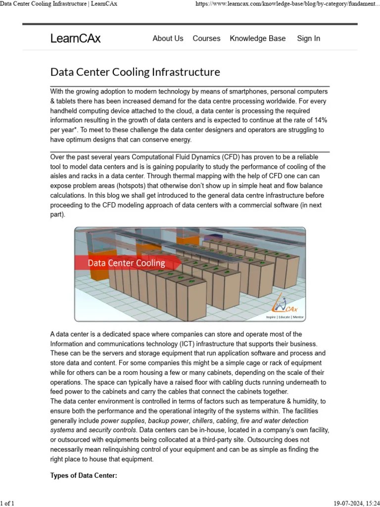 Data Center Cooling Infrastructure - LearnCAx | PDF | Data Center ...