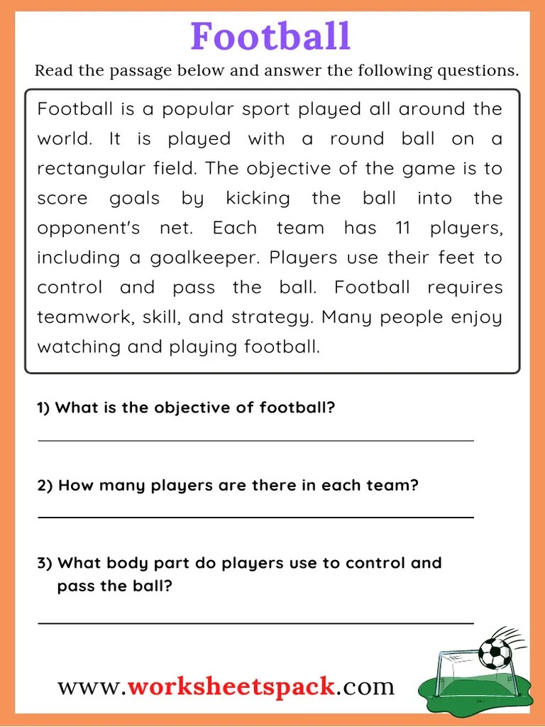 Sports Reading Comprehension Passages | PDF | Swimming | Association Football