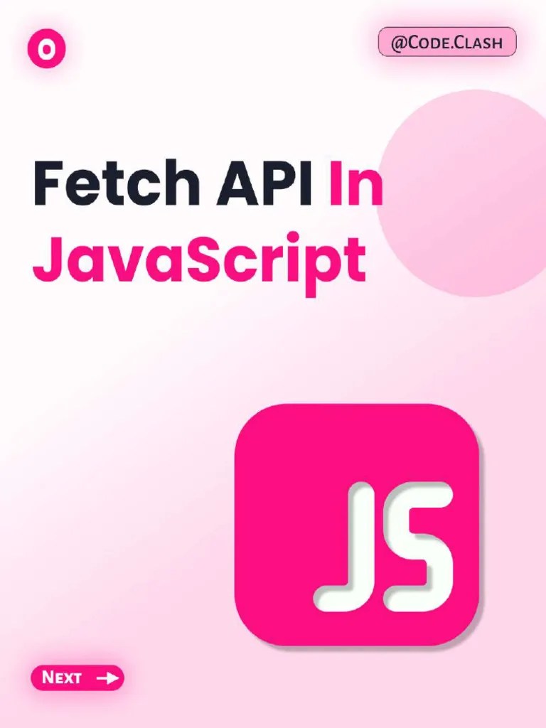 Fetch API In JavaScript ?? | PDF