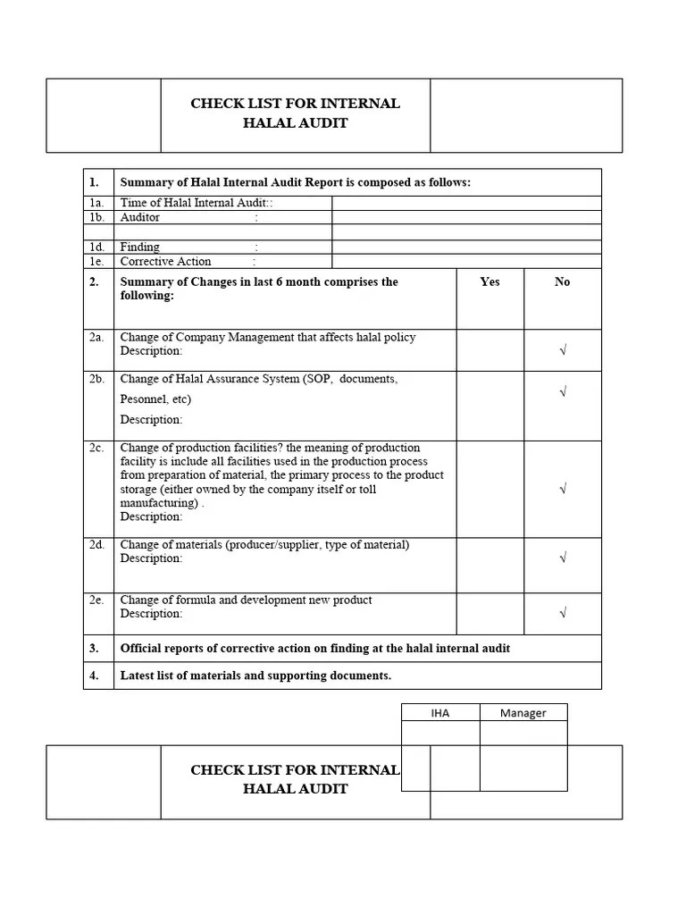 Checklist Internal Audit Pdfcoffee Com - Classic HD Light Textures | Free Download