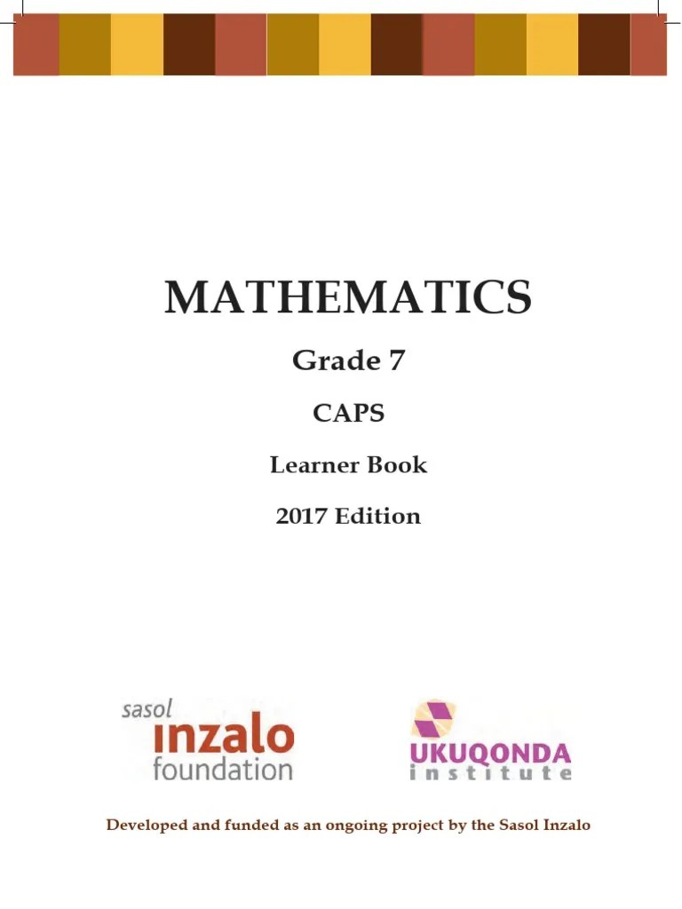 Grade 7 Mathematics_Learner Book | Download Free PDF | Algebra | Geometry