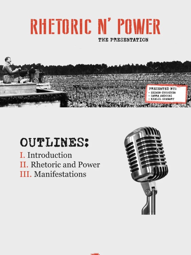 Rhetoric And Power | PDF | Rhetoric | Power (Social And Political)