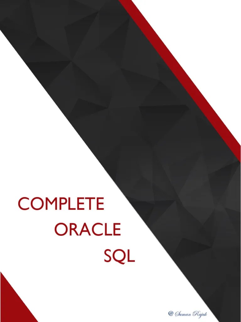 Complete Oracle Sql | PDF | Table (Database) | Computing