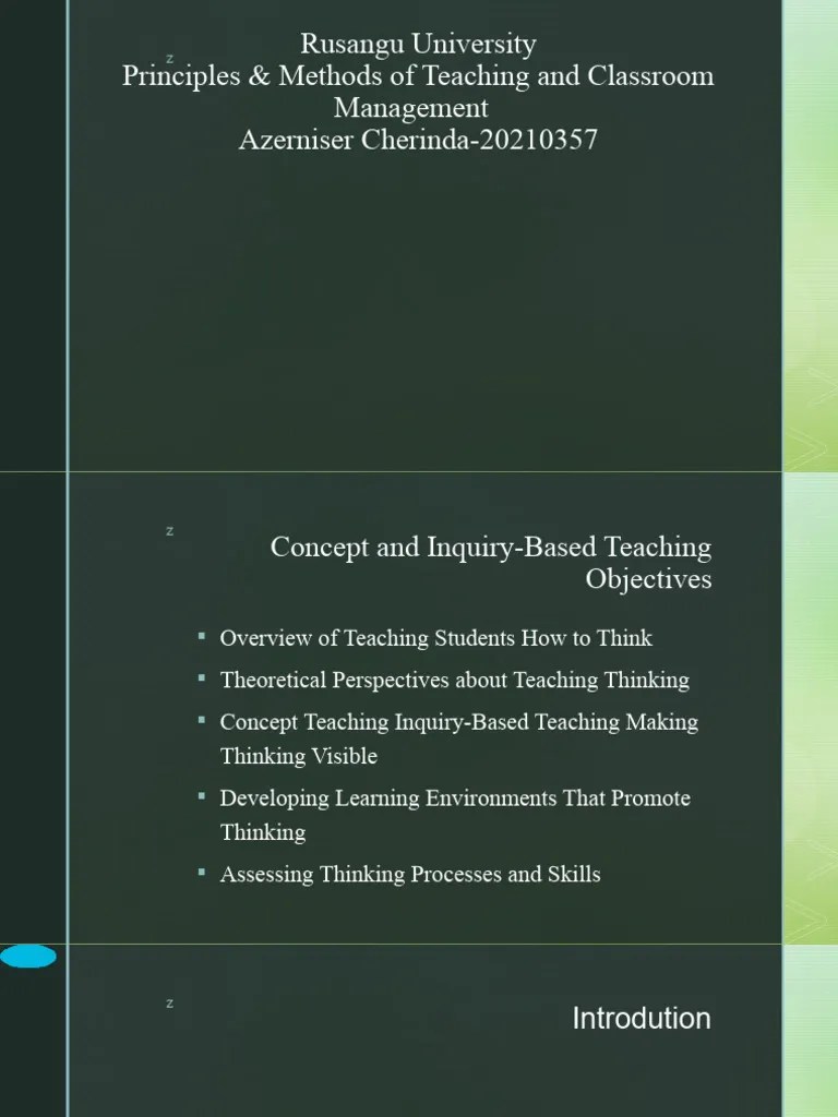 Concept And Inquiry-Based Teaching | PDF | Thought | Reason