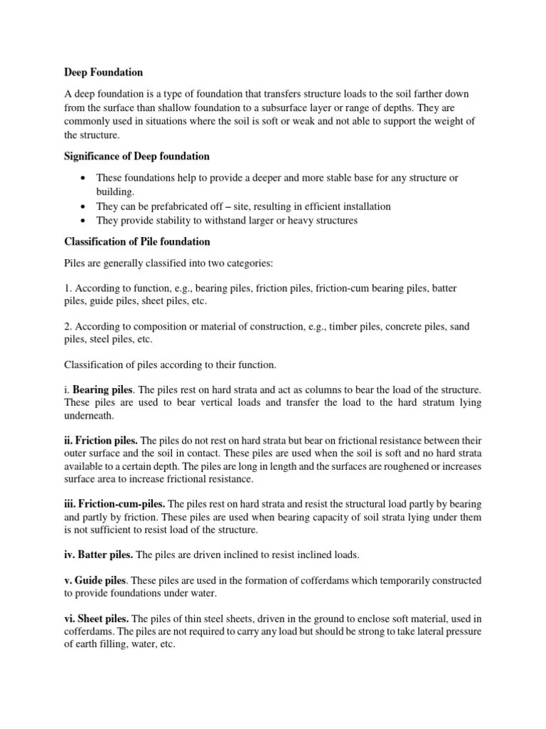 DEEP FOUNDATION_102310 | Download Free PDF | Deep Foundation ...
