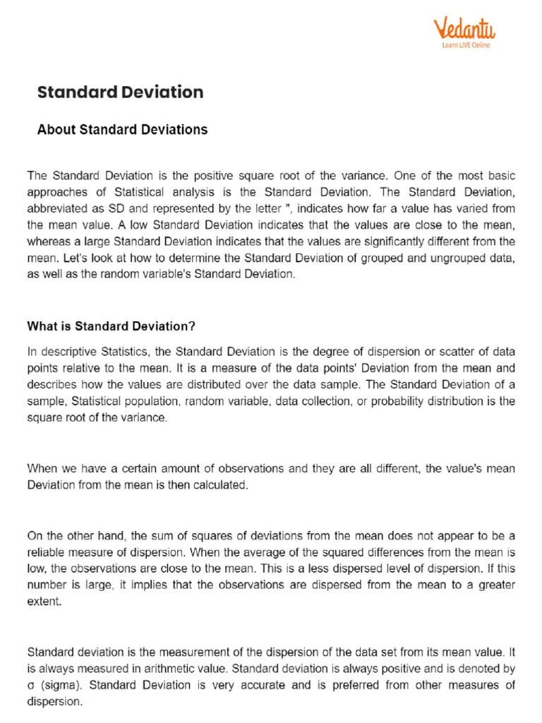 Standard Deviation | PDF