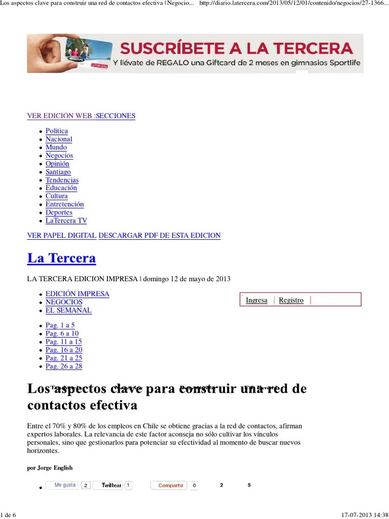 Los Aspectos Clave Para Construir Una Red De Contactos Efectiva ...