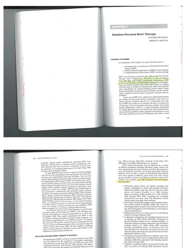 SFBT Counselling | PDF