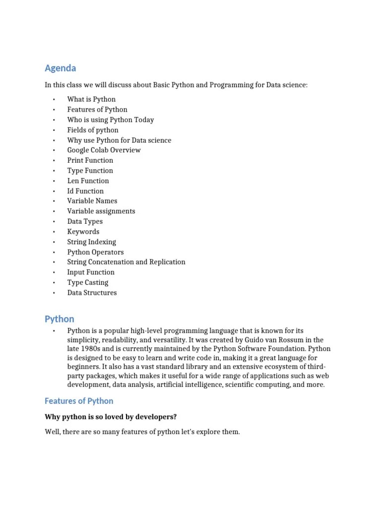 Python 1 | PDF | Python (Programming Language) | Control Flow