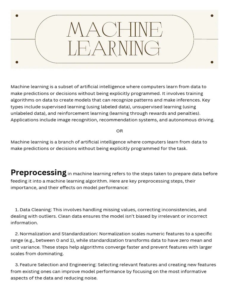 Machine Learning | PDF | Regression Analysis | Machine Learning