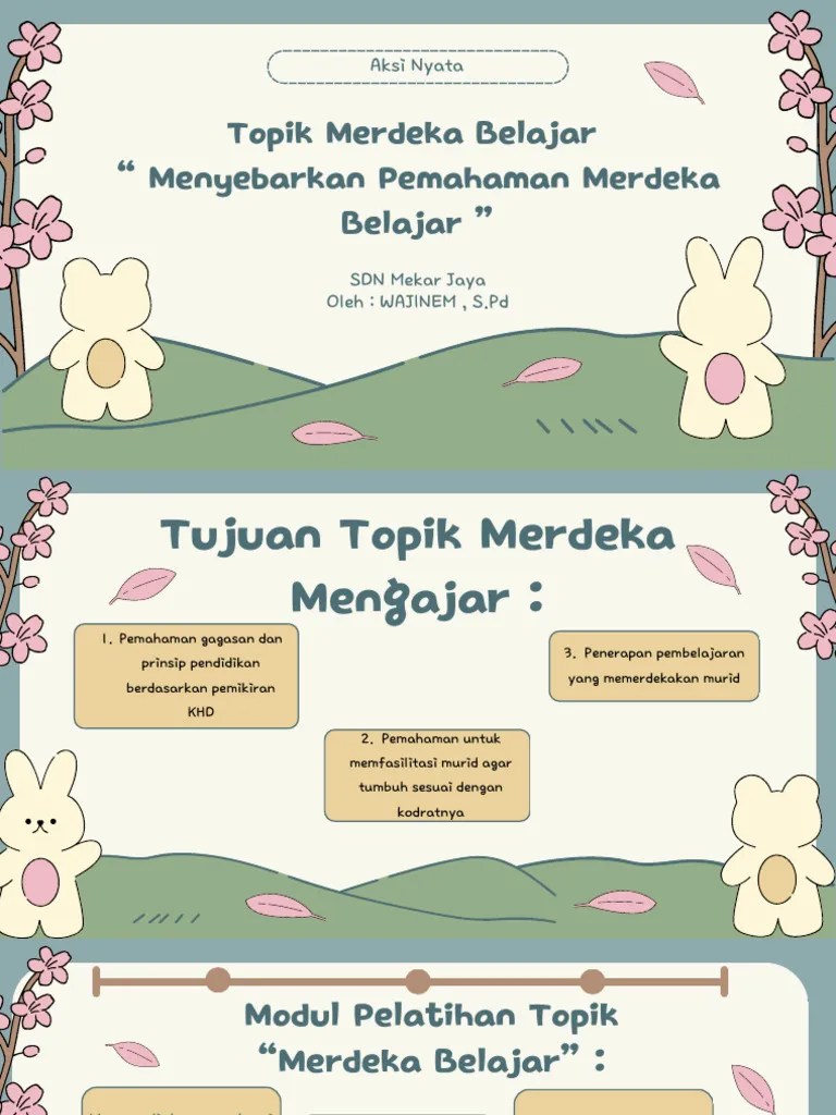 Aksi Nyata Merdeka Mengajar - Menyebarkan Pemahaman Merdeka Belajar | PDF