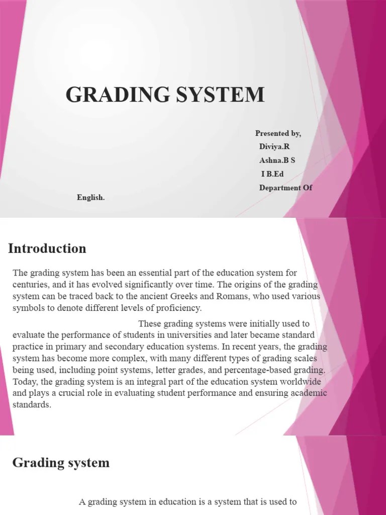Grading System | Download Free PDF | Teachers | Cognition