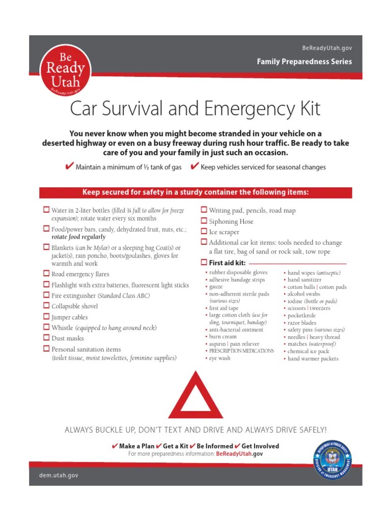 Car Survival Kit | PDF