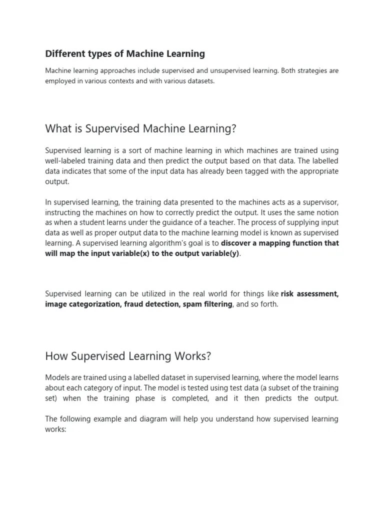 ML Type | PDF | Machine Learning | Statistical Classification