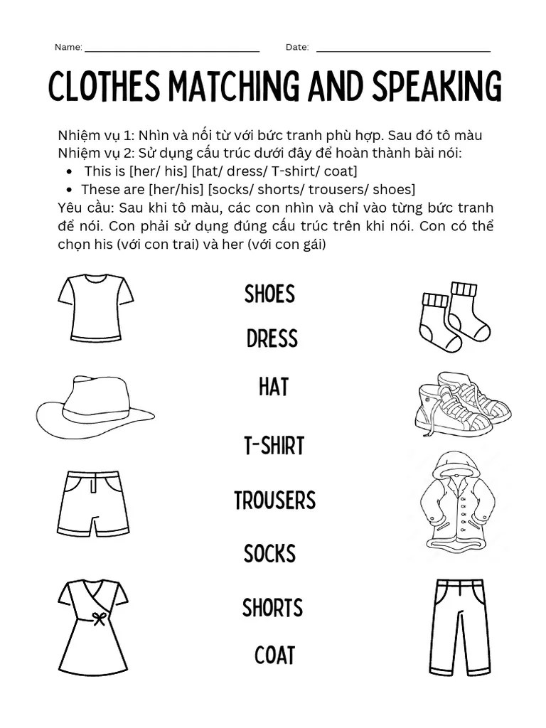 Clothes Matching And Speaking | PDF