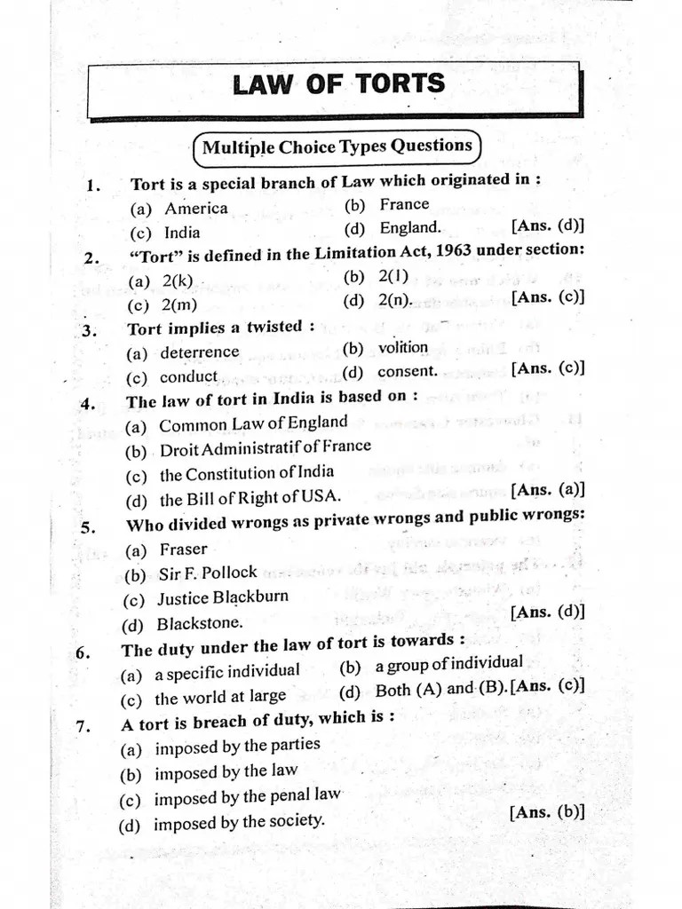 Torts And Consumer Protection Laws | PDF