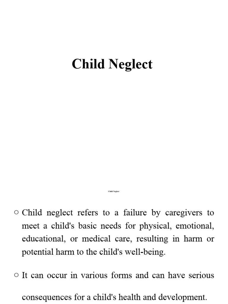 4.Child Neglect, Drug Dependency Among Childrenand Online Abuse | PDF ...